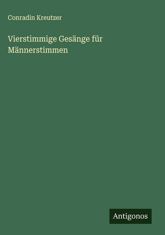 Produktbild: Vierstimmige Ges&auml;nge f&uuml;r M&auml;nnerstimmen