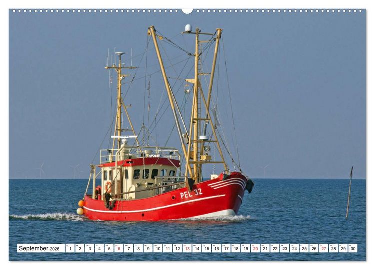Produktbild: Die Nordsee zwischen Stade und Pellworm (hochwertiger Premium Wandkalender 2026 DIN A2 quer), Kunstdruck in Hochglanz