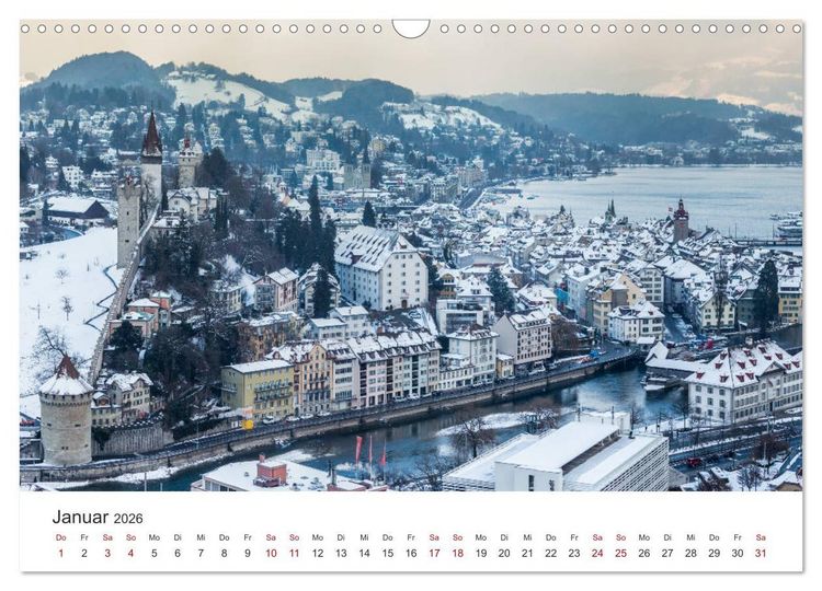 Produktbild: Schweiz - Die sch&ouml;nsten St&auml;dte (Wandkalender 2026 DIN A3 quer), CALVENDO Monatskalender