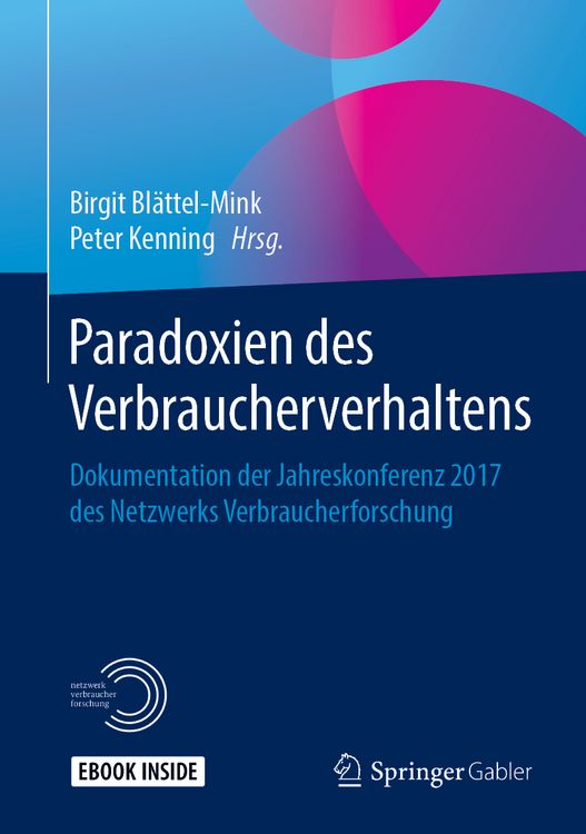 Produktbild: Paradoxien des Verbraucherverhaltens