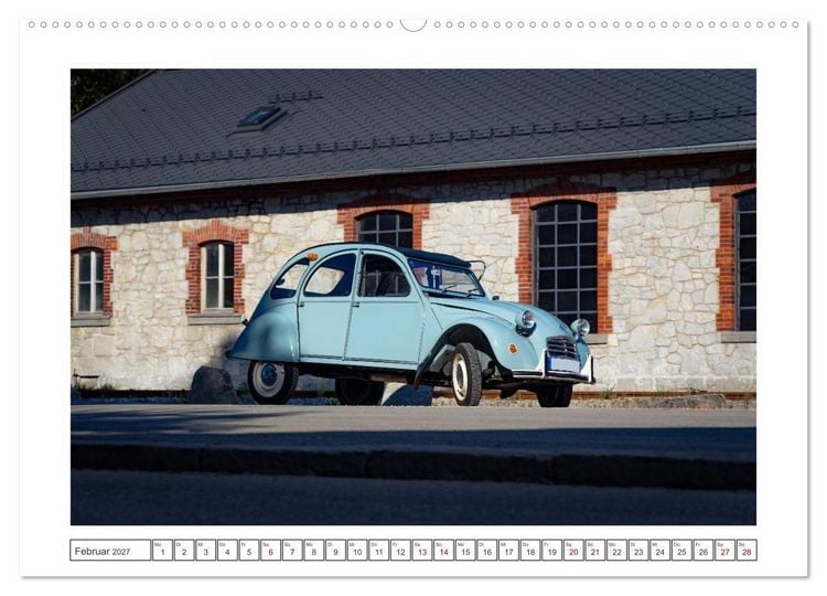 Produktbild: 2CV Pauline (hochwertiger Premium Wandkalender 2027 DIN A2 quer), Kunstdruck in Hochglanz