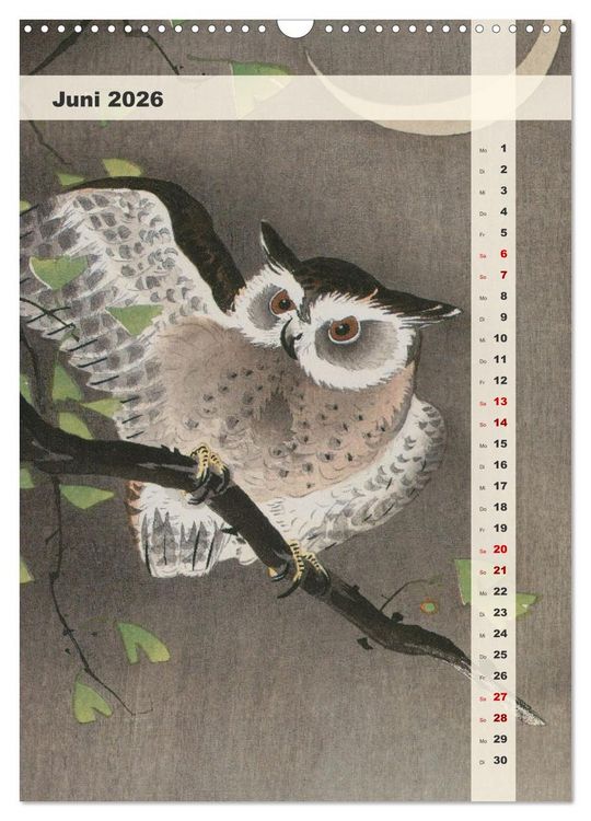 Produktbild: Ohara Koson - Gefiederte Sch&ouml;nheiten (Wandkalender 2026 DIN A3 hoch), CALVENDO Monatskalender