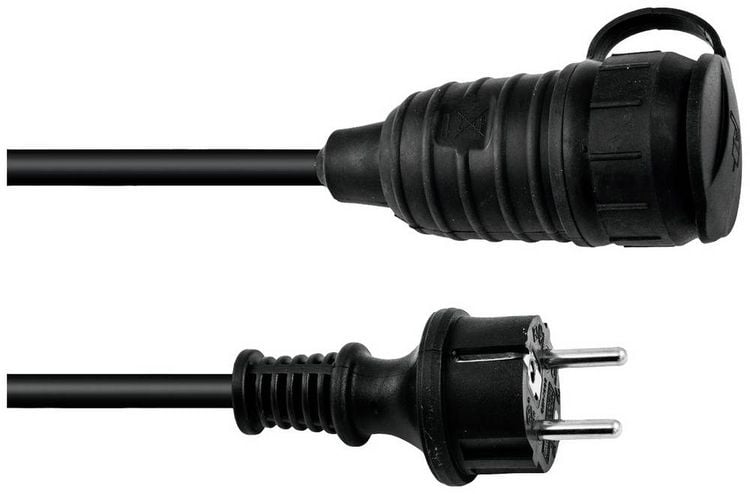 Produktbild: Eurolite 30245695 Strom Verl&auml;ngerungskabel 16A Schwarz 3m H07RN-F 3G 1,5mm&sup2;