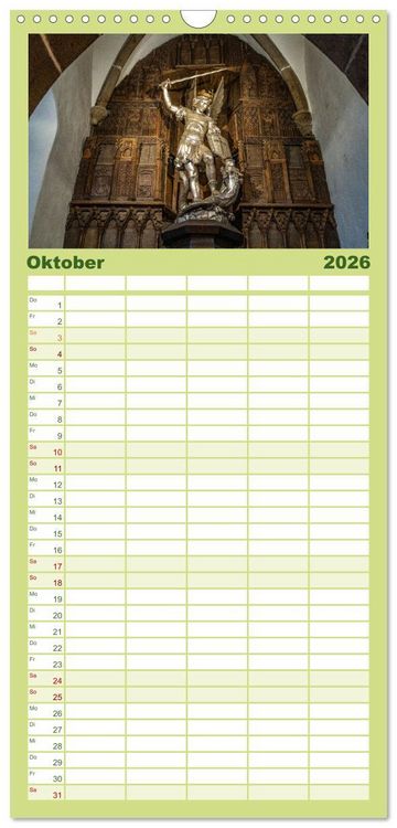 Produktbild: Familienplaner 2026 - Welterbe Mont-Saint-Michel mit 5 Spalten (Wandkalender, 21 x 45 cm) CALVENDO