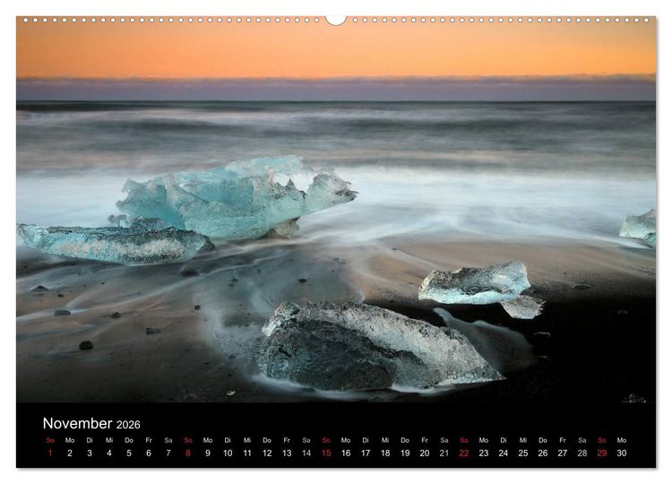 Produktbild: Island - Iceland (hochwertiger Premium Wandkalender 2026 DIN A2 quer), Kunstdruck in Hochglanz
