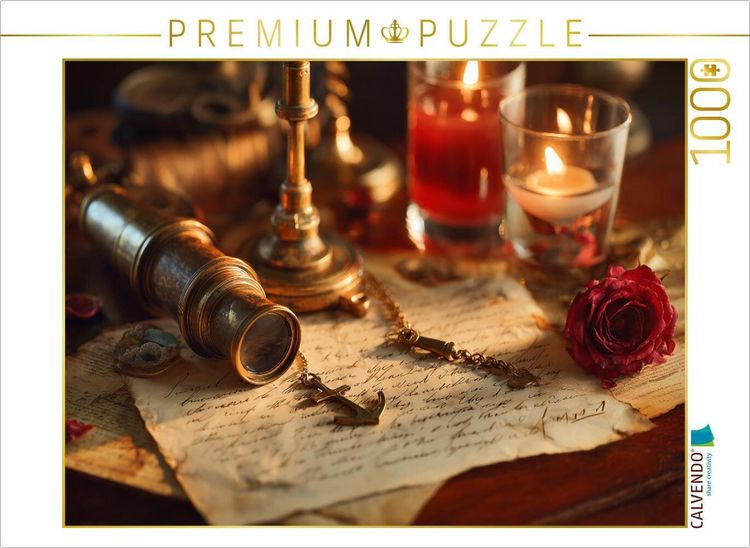 Produktbild: CALVENDO Puzzle Liebe vergl&uuml;ht, doch ihre Tinte bleibt im Salz erhalten | 1000 Teile Lege-Gr&ouml;&szlig;e 64x48cm Foto-Puzzle f&uuml;r gl&uuml;ckliche Stunden