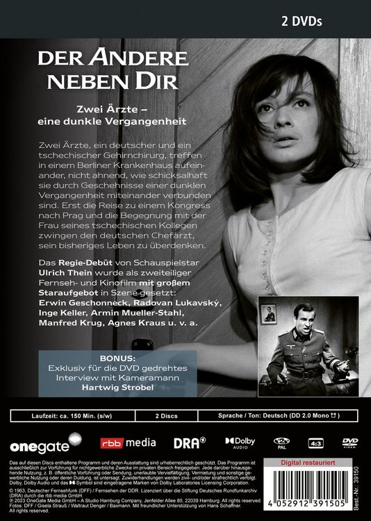 Produktbild: Der Andere neben Dir - Grosse Geschichten (DDR TV-Archiv) [2 DVDs]