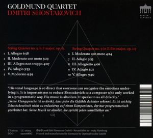 Produktbild: Schostakowitsch-String Quartets 3 & 9
