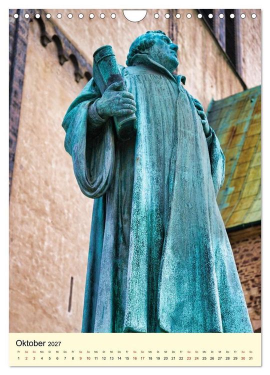 Produktbild: Martin Luther - Orte der Reformation (Wandkalender 2027 DIN A4 hoch), CALVENDO Monatskalender