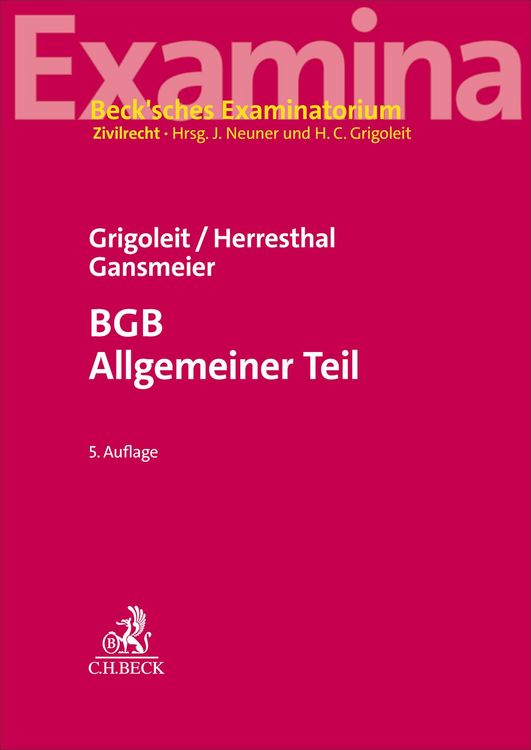 Produktbild: BGB Allgemeiner Teil