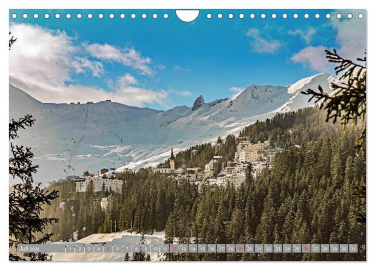 Produktbild: AROSA im Winter (Wandkalender 2026 DIN A4 quer), CALVENDO Monatskalender