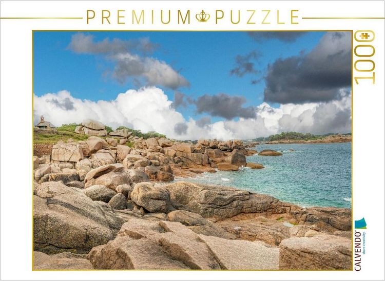 Produktbild: CALVENDO Puzzle C&ocirc;te de Granit Rose | 1000 Teile Lege-Gr&ouml;&szlig;e 64x48cm Foto-Puzzle f&uuml;r gl&uuml;ckliche Stunden