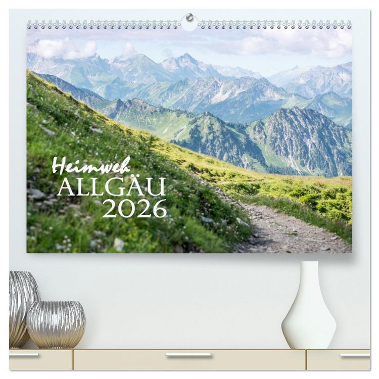 Produktbild: Heimweh Allg&auml;u 2026 (hochwertiger Premium Wandkalender 2026 DIN A2 quer), Kunstdruck in Hochglanz