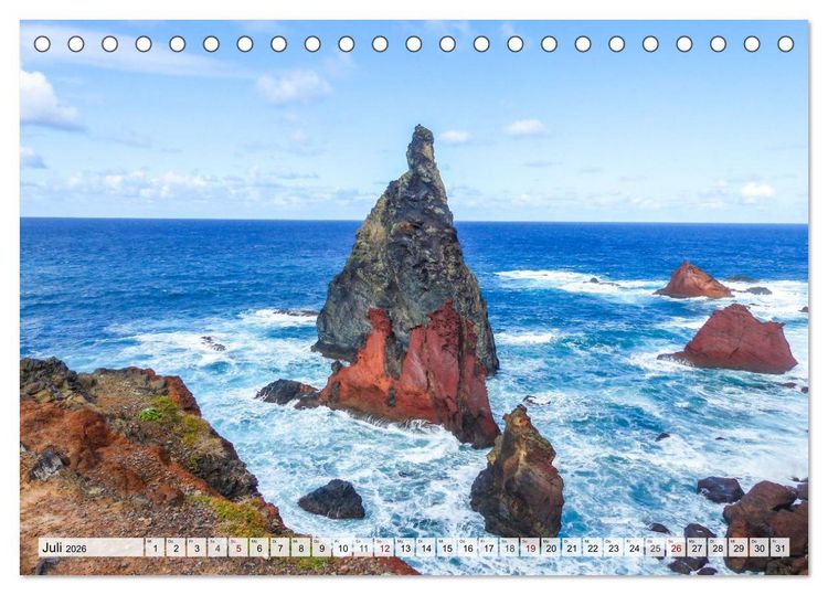 Produktbild: Madeira &ndash; Juwel im Atlantik (Tischkalender 2026 DIN A5 quer), CALVENDO Monatskalender