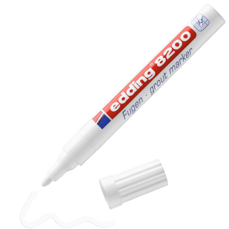 Produktbild: Edding 8200 4-8200-1-4049 Fugenmarker Wei&szlig; 2 mm, 4mm