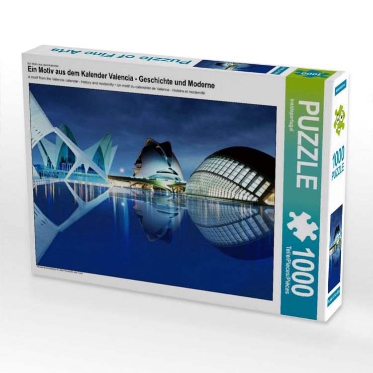 Produktbild: CALVENDO Puzzle Ein Motiv aus dem Kalender Valencia - Geschichte und Moderne | 1000 Teile Lege-Gr&ouml;&szlig;e 64x48cm Foto-Puzzle f&uuml;r gl&uuml;ckliche Stunden