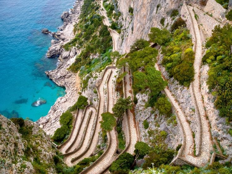 Produktbild: CALVENDO Puzzle Via Krupp Capri | 1000 Teile Lege-Gr&ouml;&szlig;e 64x48cm Foto-Puzzle f&uuml;r gl&uuml;ckliche Stunden