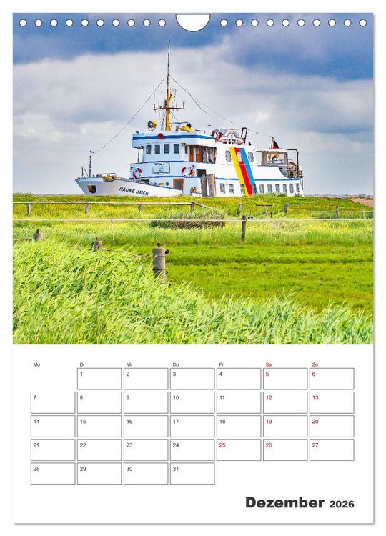 Produktbild: Hallig Hooge - Reiseplaner (Wandkalender 2026 DIN A4 hoch), CALVENDO Monatskalender