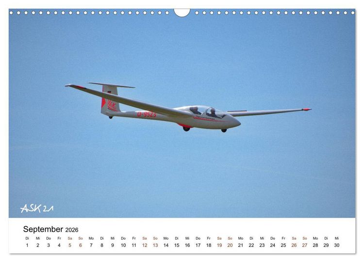 Produktbild: Faszination Kunst- und Segelflug (Wandkalender 2026 DIN A3 quer), CALVENDO Monatskalender