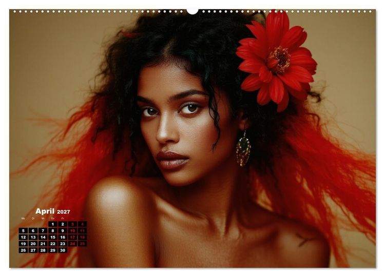 Produktbild: Florale Anmut (Wandkalender 2027 DIN A2 quer), CALVENDO Monatskalender