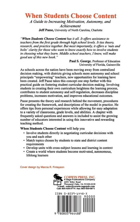 Produktbild: When Students Choose Content