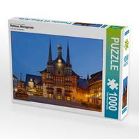 Produktbild: CALVENDO Puzzle Rathaus, Wernigerode | 1000 Teile Lege-Gr&ouml;&szlig;e 64x48cm Foto-Puzzle f&uuml;r gl&uuml;ckliche Stunden