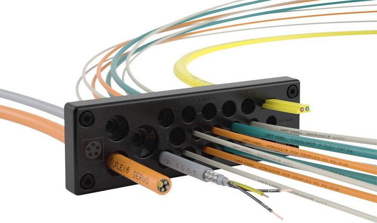 Produktbild: LAPP SKINTOP&reg; MULTI Version 1 Mehrfachkabeldurchf&uuml;hrungsplatte Klemm-&Oslash; (max.) 16 mm Plattenst&auml;rke (max.) 14 mm Polycarbonat 1 St.