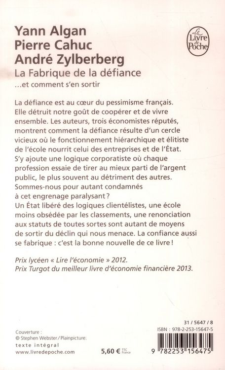 Produktbild: La fabrique de la d&eacute;fiance : et comment s'en sortir