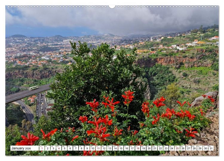 Produktbild: Madeira island of eternal spring (High Quality Premium Wall Calendar 2026 DIN A2 landscape),CALVENDO 12 Month Wall Calendar