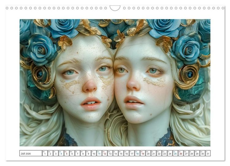 Produktbild: Magische Gesichter (Wandkalender 2026 DIN A3 quer), CALVENDO Monatskalender