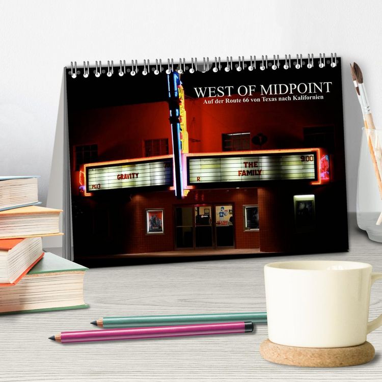 Produktbild: West of Midpoint (Tischkalender 2025 DIN A5 quer), CALVENDO Monatskalender