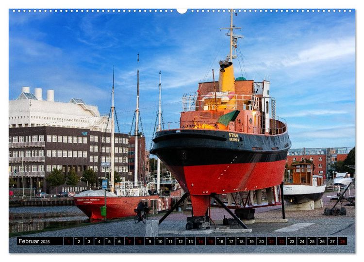Produktbild: BREMERHAVEN Maritimes in der Seestadt (hochwertiger Premium Wandkalender 2026 DIN A2 quer), Kunstdruck in Hochglanz