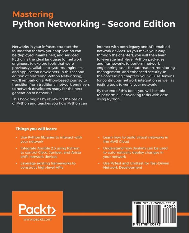Produktbild: Mastering Python Networking - Second Edition