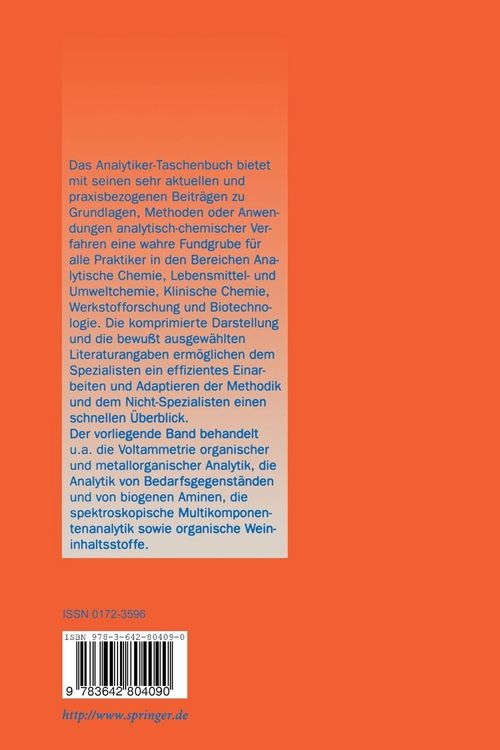 Produktbild: Analytiker-Taschenbuch