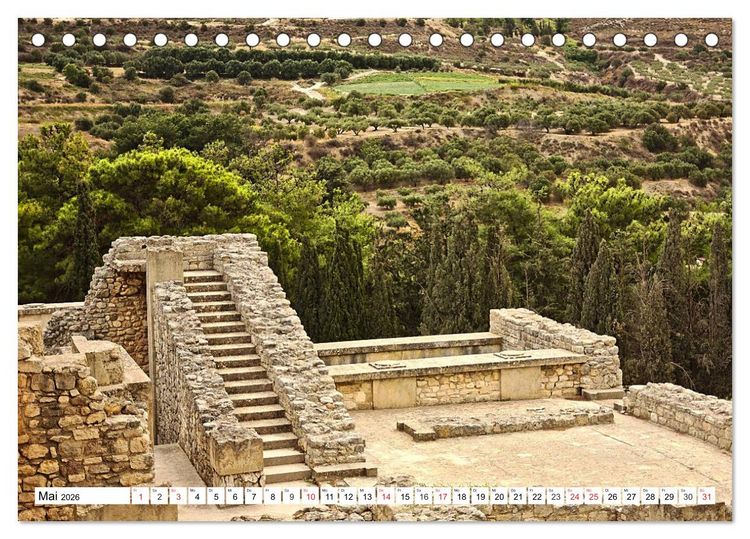 Produktbild: Kreta - Sonnenparadies und Wiege Europas (Tischkalender 2026 DIN A5 quer), CALVENDO Monatskalender