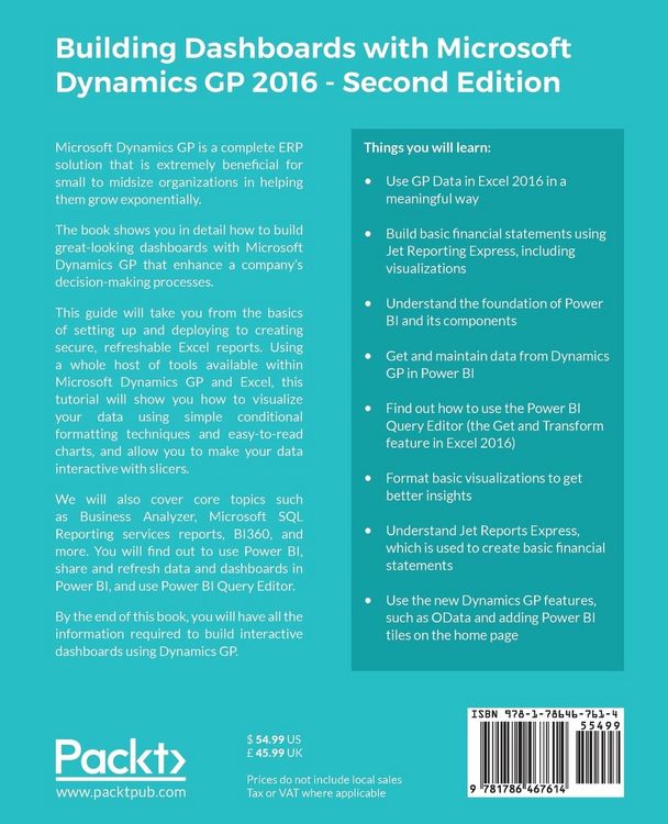 Produktbild: Building Dashboards with Microsoft Dynamics GP 2016
