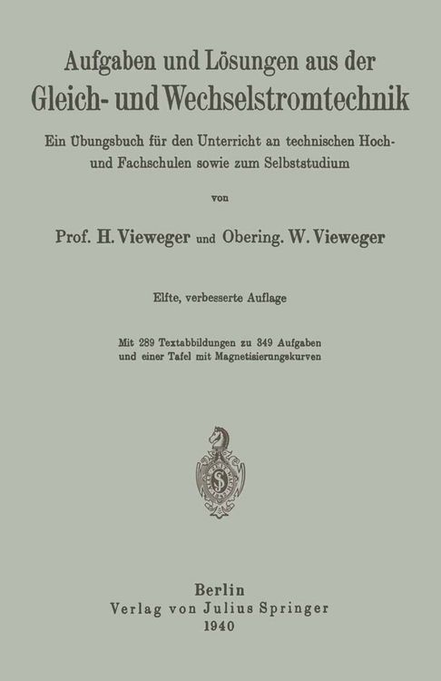 Produktbild: Aufgaben und L&ouml;sungen aus der Gleich- und Wechselstromtechnik