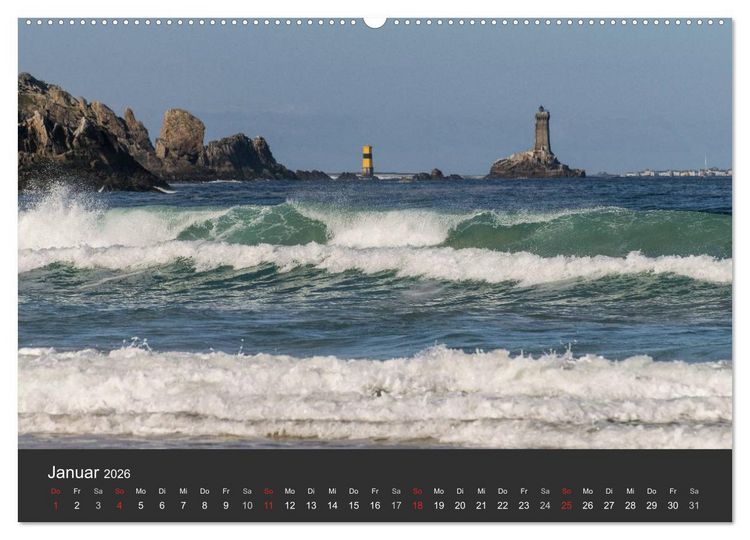 Produktbild: Bretagne - Cap Sizun (hochwertiger Premium Wandkalender 2026 DIN A2 quer), Kunstdruck in Hochglanz