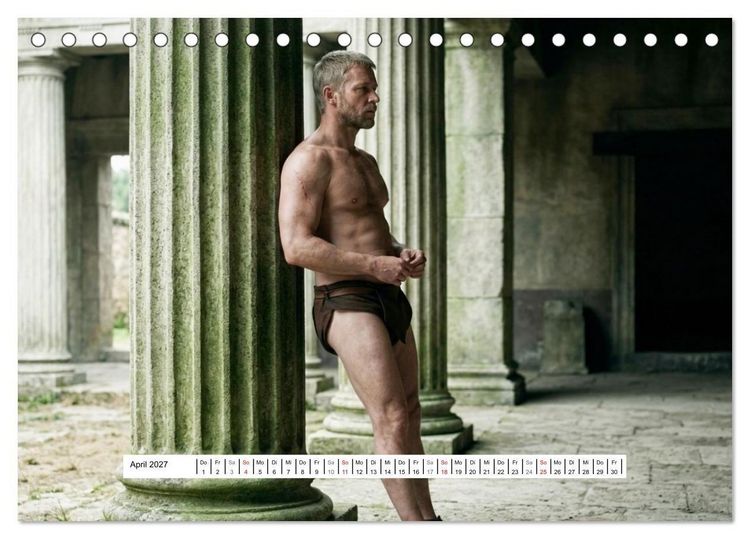 Produktbild: Echte Kerle &ndash; Gladiatoren (Tischkalender 2027 DIN A5 quer), CALVENDO Monatskalender