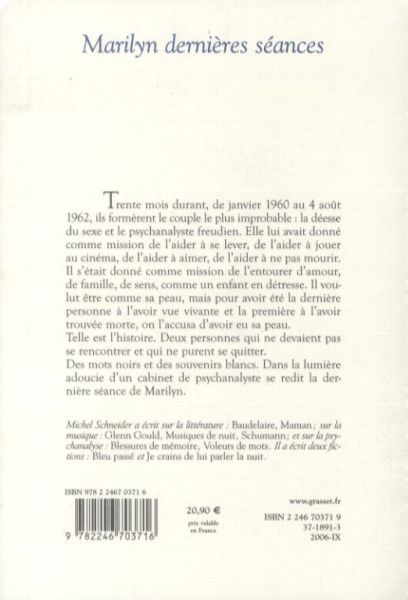 Produktbild: Marilyn derni&egrave;res s&eacute;ances