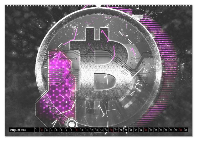 Produktbild: Bitcoins (Wandkalender 2026 DIN A2 quer), CALVENDO Monatskalender