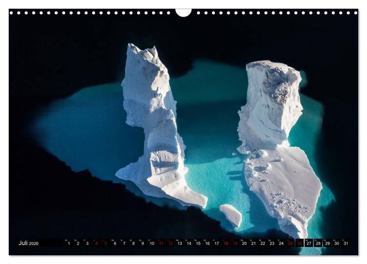Produktbild: GR&Ouml;NLAND Eisfjord und Diskobucht (Wandkalender 2026 DIN A3 quer), CALVENDO Monatskalender