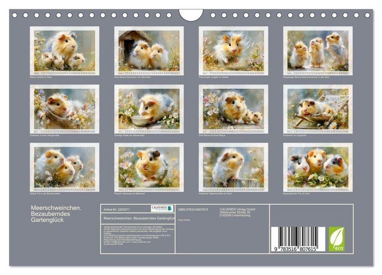 Produktbild: Meerschweinchen. Bezauberndes Gartengl&uuml;ck (Wandkalender 2027 DIN A4 quer), CALVENDO Monatskalender