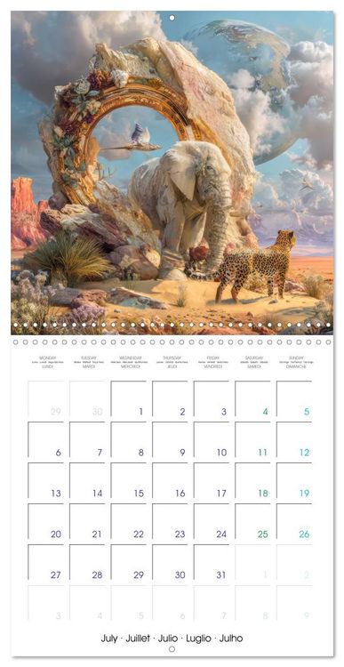 Produktbild: Surreal worlds - Moments of flowing time (Wall Calendar 2026 12 &times; 12 Inch) CALVENDO 12 Month Wall Calendar