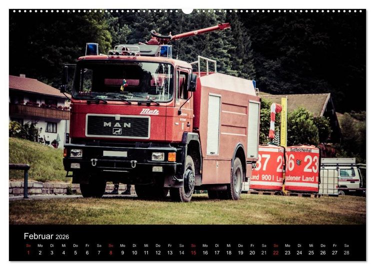 Produktbild: Einsatzfahrzeuge - Bayern (hochwertiger Premium Wandkalender 2026 DIN A2 quer), Kunstdruck in Hochglanz