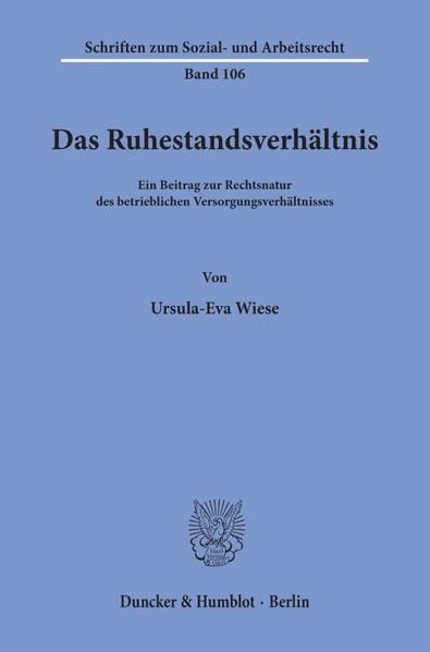 Produktbild: Das Ruhestandsverh&auml;ltnis.