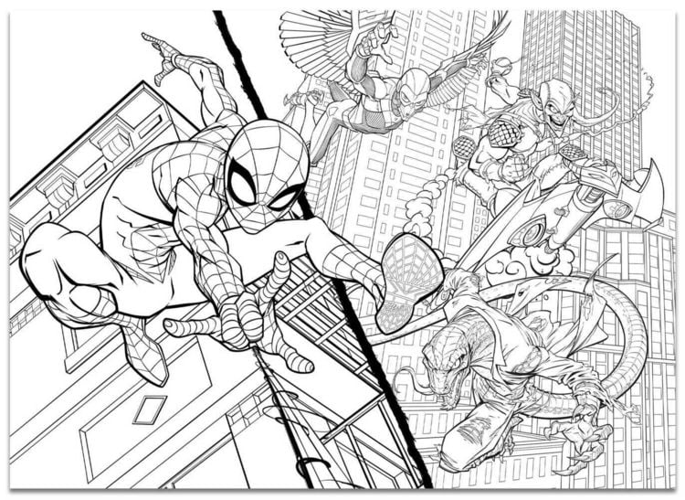 Produktbild: Marvel Puzzle DF Maxi Floor 4 X 48 Spider-Man