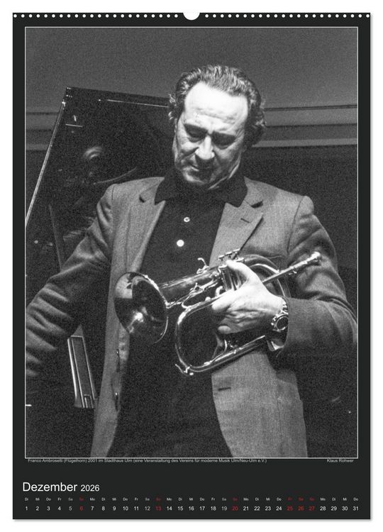 Produktbild: Jazz Moments (Wandkalender 2026 DIN A2 hoch), CALVENDO Monatskalender