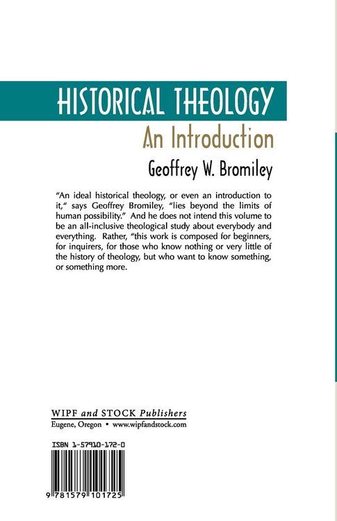 Produktbild: Historical Theology