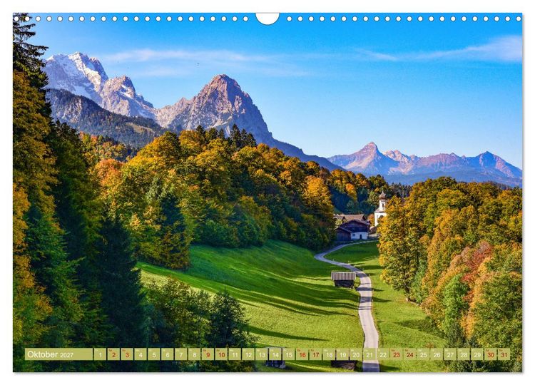 Produktbild: Wo Bayern am sch&ouml;nsten ist (Wandkalender 2027 DIN A3 quer), CALVENDO Monatskalender